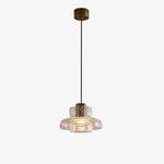 Load image into Gallery viewer, Style C pendant with clear crackle glass shade