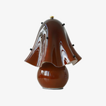 Cargar imagen en el visor de la Galería, Lámpara de mesa de cristal escultórico Bellina: iluminación moderna y minimalista para salón o dormitorio