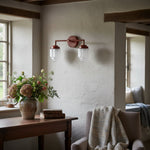 Bild in Gallery-Viewer laden, Tierlux Glass Art Deco Schminklicht – Geometrische Glas-Wandleuchte für moderne Badezimmer