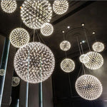 Load image into Gallery viewer, Silver Spark Ball Pendant Light