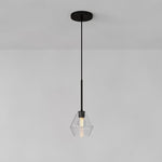 Load image into Gallery viewer, Merin Geometric Glass Chandelier – Modern Architectural Lighting for Dining Room or Foyer