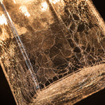 Bild in Gallery-Viewer laden, Japanische Vintage-Pendelleuchte aus Craquelé-Glas