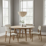 Load image into Gallery viewer, Lumarys Sculptural Fabric-Wrapped Pendant Light Organic Botanical Style for Living Room