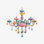 Cargar imagen en el visor de la Galería, Colorful Metal Kids Room Chandelier for Bedroom