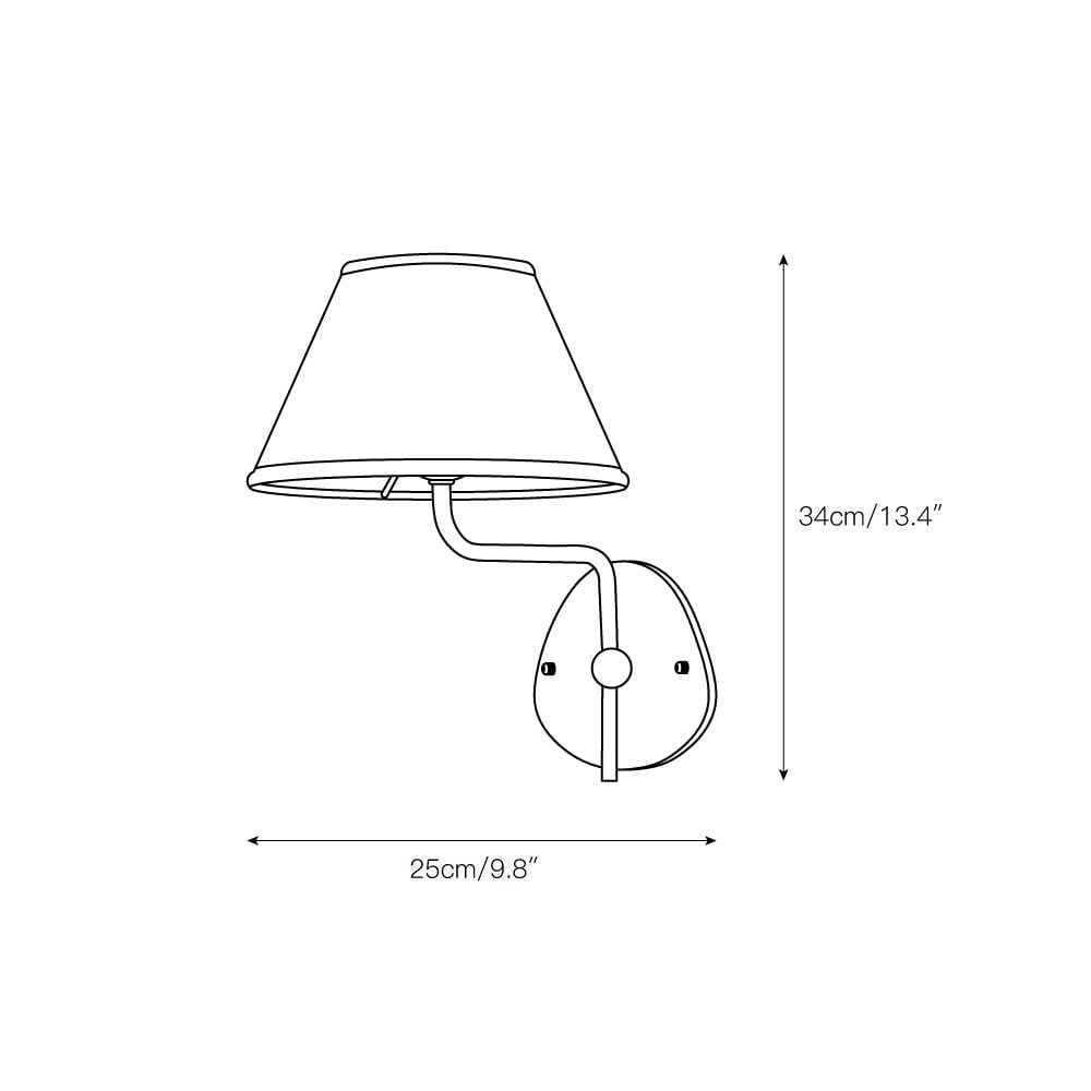 Arlen Modern Minimalist Fabric Wall Sconce – Soft Glow Wall Lamp for Bedroom & Living Room
