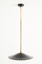 Load image into Gallery viewer, Auriglow Enameled Brass Pendant With Clover Cutout Shade