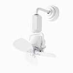 Cargar imagen en el visor de la Galería, Adjustable compact fan in white