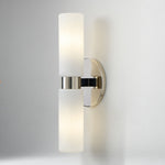 Load image into Gallery viewer, Rivora Ribbed Glass Tube Double Wall Lamp – Contemporary Wall Lighting for Entryway