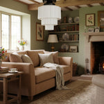 Load image into Gallery viewer, Geotower Glass Multi-layer Ceiling Light – Art Deco Light for Bedroom