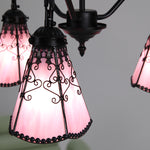 Cargar imagen en el visor de la Galería, Pink colored glass shade detail