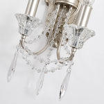 Load image into Gallery viewer, Double Crystal Candle Wall Sconce