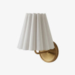 Load image into Gallery viewer, Ruffmeto Textured Pleated Fabric Modern Wall Light for Living Rooms