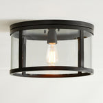 Load image into Gallery viewer, Ferrix Glass Outdoor Ceiling Light – Industrial Style For Porche