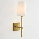 Load image into Gallery viewer, Rowan Elegant White-Linen Shade Wall Lamp – Retro Metal Wall Light for Bedroom & Hallway