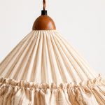 Load image into Gallery viewer, French Country Ruffled Fabric Pendant Light