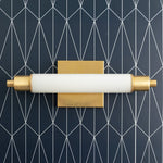 Cargar imagen en el visor de la Galería, Aplique de tocador moderno Ornato Luxe - Lámpara de pared Art Déco con pantalla cilíndrica
