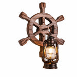 Charger l'image dans la visionneuse de galerie, Ship Wheel Lantern Sconce