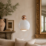 Bild in Gallery-Viewer laden, Glintap Creme Stil Pendelleuchte – Verstellbare Hubpendelleuchte mit Touch-Dreifarb-LED