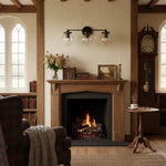 Charger l'image dans la visionneuse de galerie, Applique murale moderne en verre transparent Glorica Glass à 3 globes pour salle de bain, idéale pour la zone du miroir.