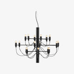 Bild in Gallery-Viewer laden, Tendrila Zeitgenössischer Mehrfachleuchter – Industrieinspirierte Metallaufhängung für Aufenthaltsräume N01