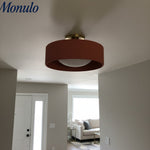 Load image into Gallery viewer, Cerova Porcelain Flush Mount Ceiling Light – Modern Low-Profile Fixture