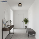 Cargar imagen en el visor de la Galería, Lámpara de techo Verdoma multicapa con forma de cuenco: vidrio minimalista moderno para salas de estar y comedores.