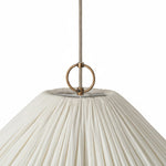 Cargar imagen en el visor de la Galería, Lámpara colgante Luminella extragrande con borde festoneado – Lámpara colgante de tela suave para comedor