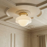 Bild in Gallery-Viewer laden, Hanton Aufputz-Deckenleuchte – Modernes minimalistisches Leuchtmittel mit Milchglas- und Metallschirm