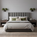 Load image into Gallery viewer, Luvora Fabric Shade Wall Sconce with Drum Shade - Classic Pleated Sconce Light