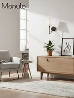 Load image into Gallery viewer, Rowan Fabric Shade Wall Sconce – Modern Industrial Light for Bedroom