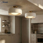 Load image into Gallery viewer, Cerova Porcelain Flush Mount Ceiling Light – Modern Low-Profile Fixture
