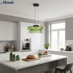 Load image into Gallery viewer, Verdoma Stacked Disc Form Glass Pendant Light Contemporary Nordic Lighting for Kitchens