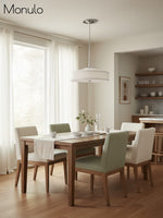 Load image into Gallery viewer, Fabric Shade Pendant Light – Textile Drum Pendant with Modern Design