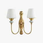 Load image into Gallery viewer, Rowan Classic Fabric Shade Sconce – Ceramic Wall Light for Hallway or Bedroom