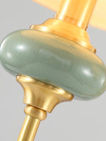 Load image into Gallery viewer, Rowan Classic Fabric Shade Sconce – Ceramic Wall Light for Hallway or Bedroom