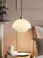 Load image into Gallery viewer, Modern Milk Glass Pendant Light