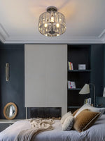 Load image into Gallery viewer, Modern Crystal Drum Ceiling Lamp