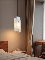 Load image into Gallery viewer, Nordic Modern Long Strip Murra Alabaster Pendant