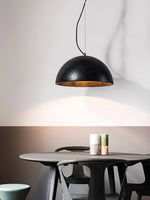 Cargar imagen en el visor de la Galería, Lámpara colgante semiesférica de travertino minimalista moderna