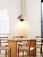 Cargar imagen en el visor de la Galería, Lámpara colgante de capullo de flor de travertino Wabi-Sabi