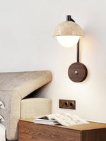 Load image into Gallery viewer, Wabi-Sabi Style Travertine Half-Sphere Design Wall Lamp for Living Rooms and Bedrooms