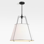Load image into Gallery viewer, Modern Minimalist Fabric Tapered Pendant Lamp