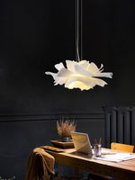 Load image into Gallery viewer, Handcrafted White Lotus Flower Pendant Light - Vintage Nordic Acrylic Design