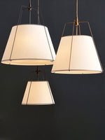 Load image into Gallery viewer, Modern Minimalist Fabric Tapered Pendant Lamp