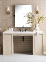 Load image into Gallery viewer, Ribbed Glass Sconce – Tube Sconce for Bath Mirror Lighting in Brass