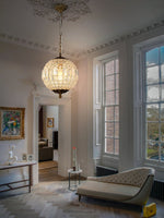 Load image into Gallery viewer, Antique Bronze Jewel Ball Chandelier