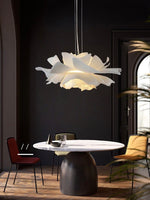 Load image into Gallery viewer, Handcrafted White Lotus Flower Pendant Light - Vintage Nordic Acrylic Design