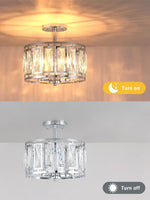 Load image into Gallery viewer, Modern Crystal Drum Ceiling Lamp