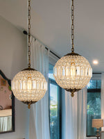 Load image into Gallery viewer, Antique Bronze Jewel Ball Chandelier