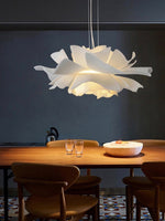Load image into Gallery viewer, Handcrafted White Lotus Flower Pendant Light - Vintage Nordic Acrylic Design
